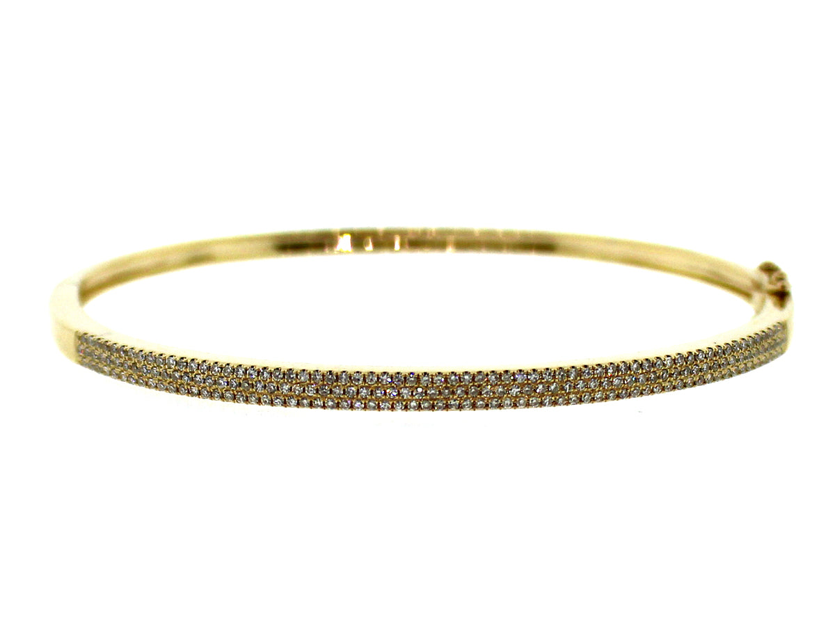 DIAMOND 3 ROW BANGLE