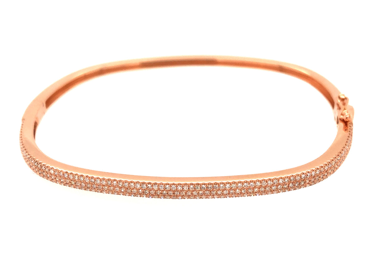 DIAMOND PAVE CUSHION BANGLE