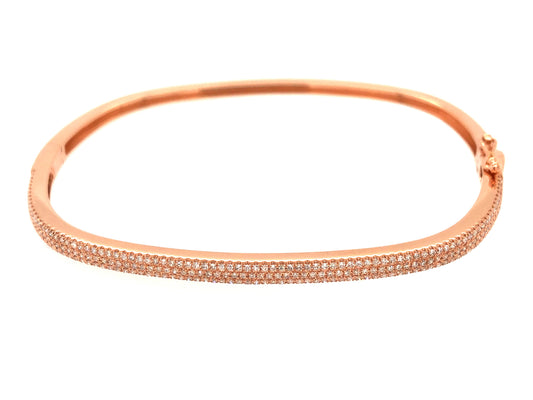 DIAMOND PAVE CUSHION BANGLE
