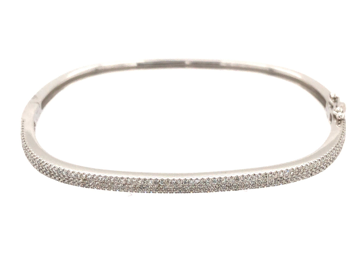 DIAMOND PAVE CUSHION BANGLE