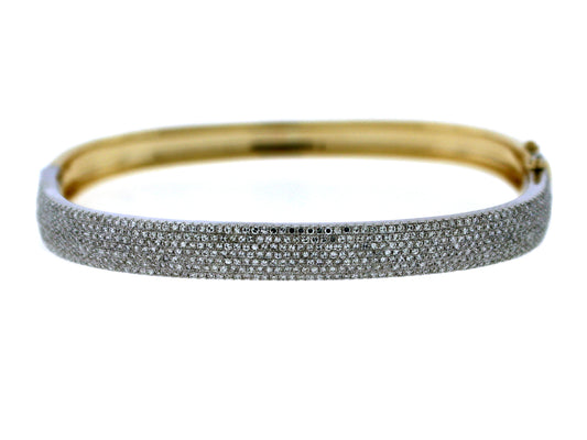Diamond Bangle, 14kwy (N)