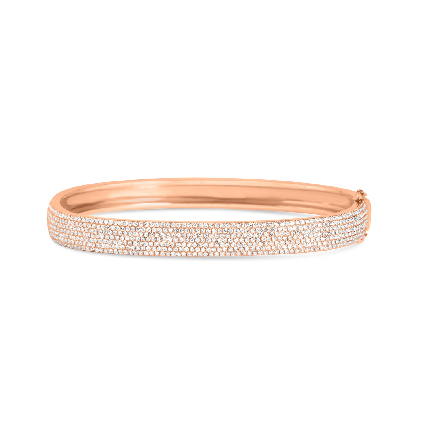 Diamond Pave 6.5mm Square Bangle