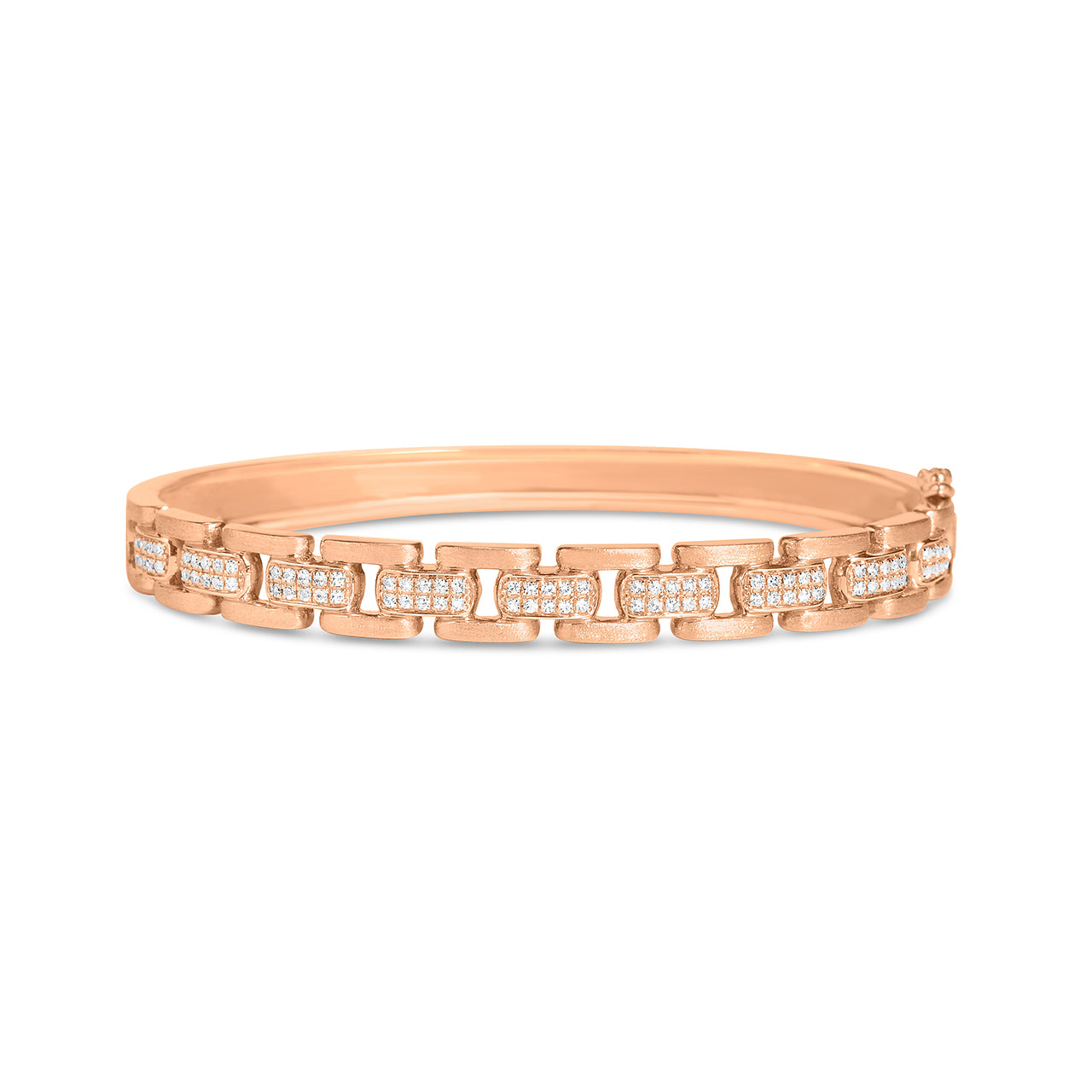 Diamond Square Link Bangle