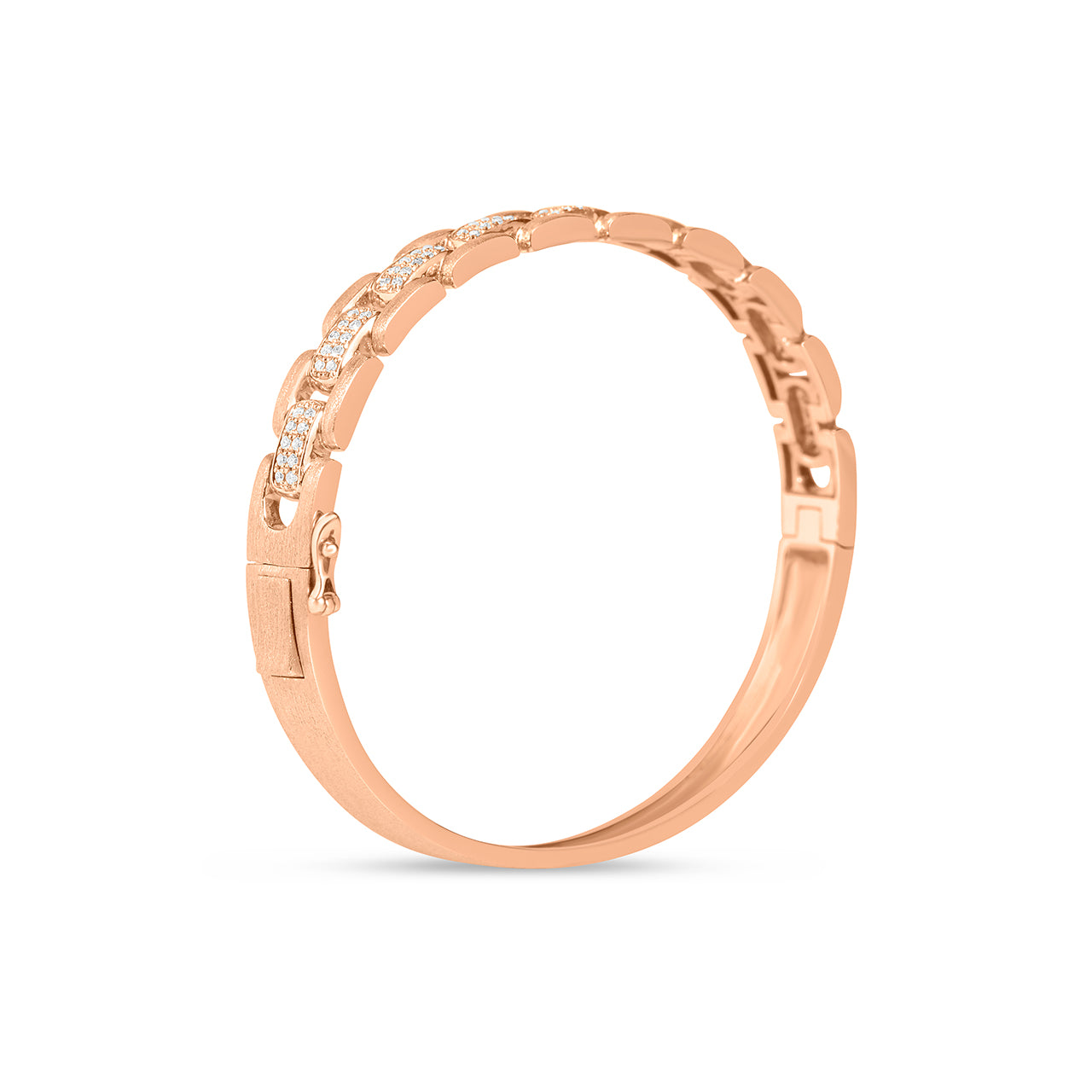 Diamond Square Link Bangle