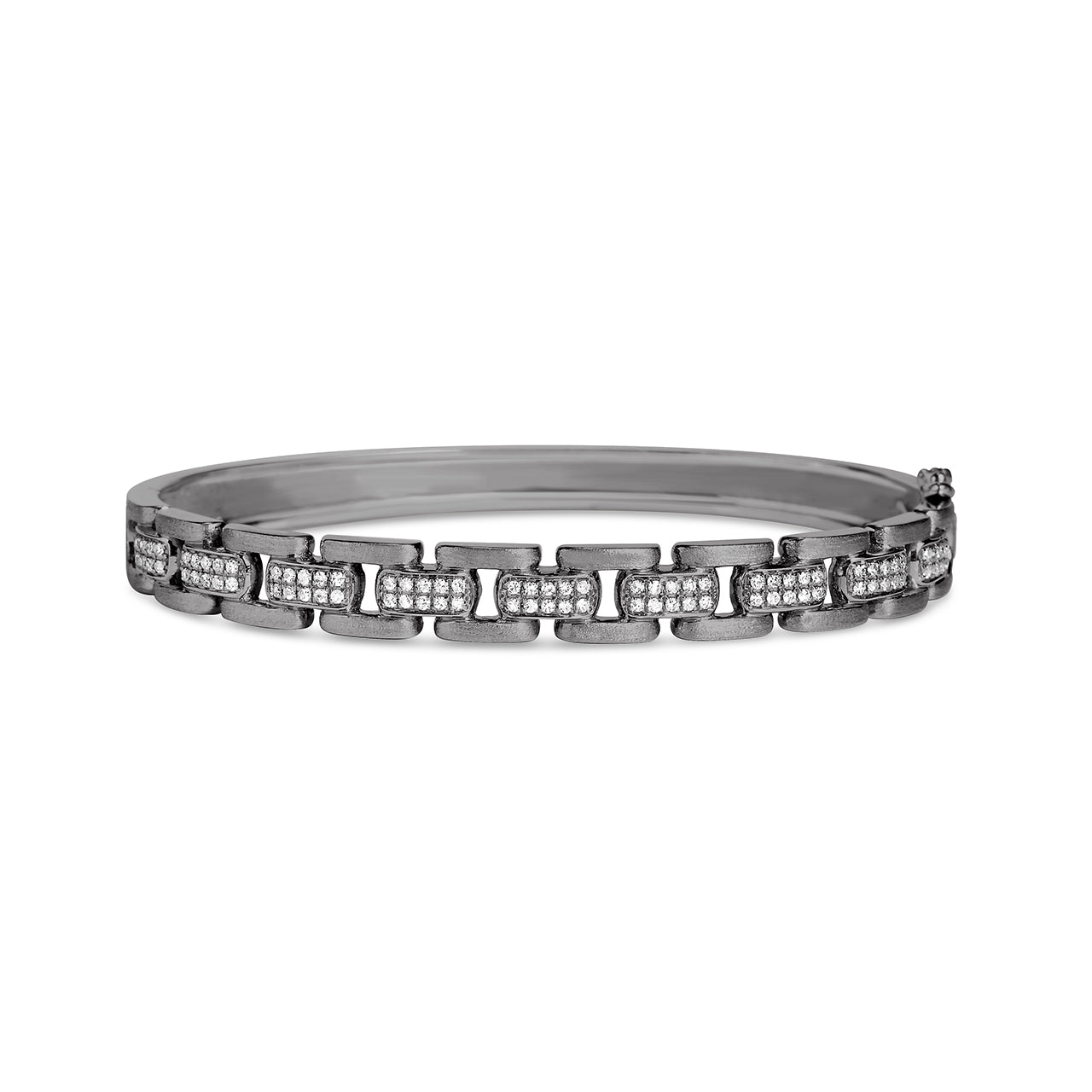 Diamond Square Link Bangle