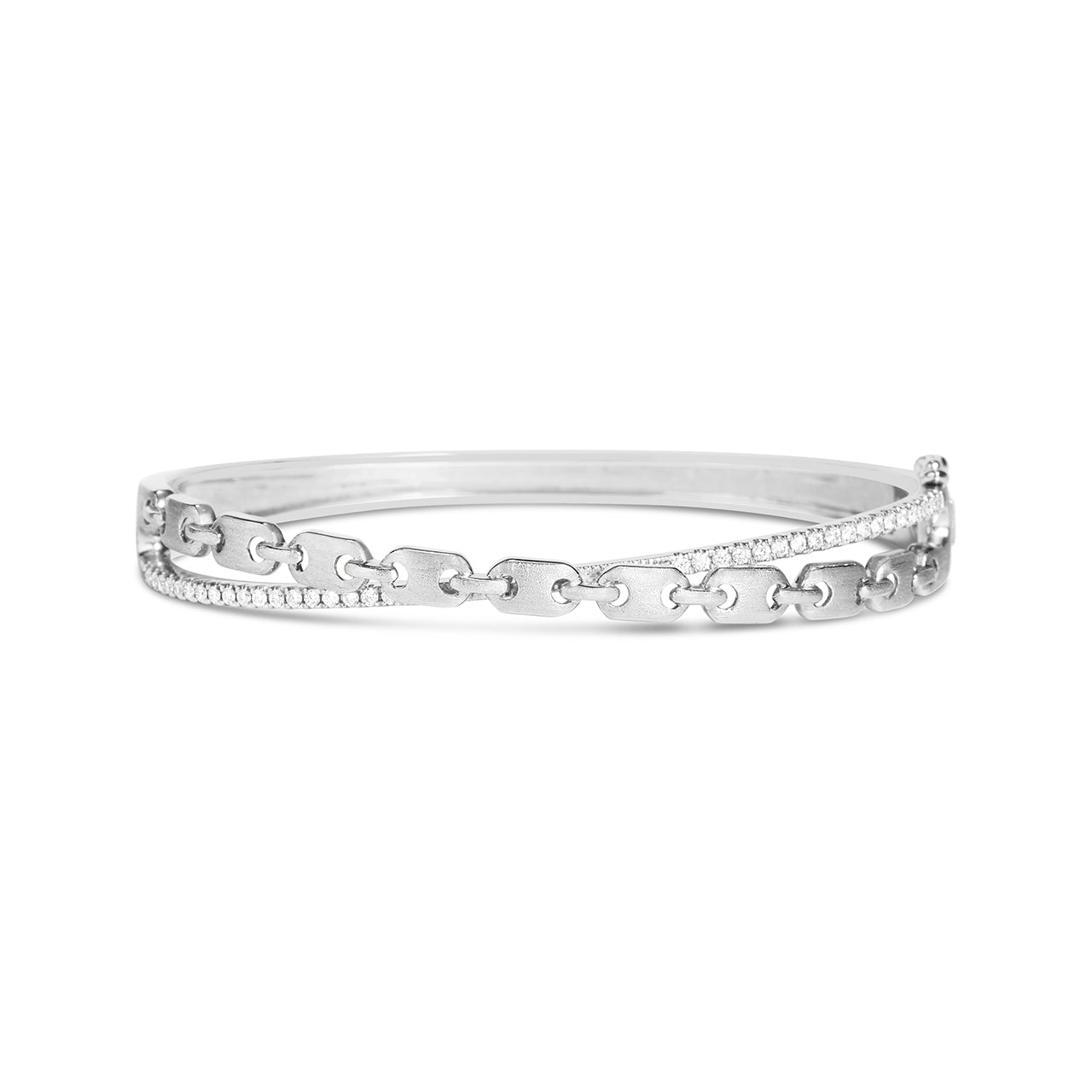 Diamond Link X Bangle