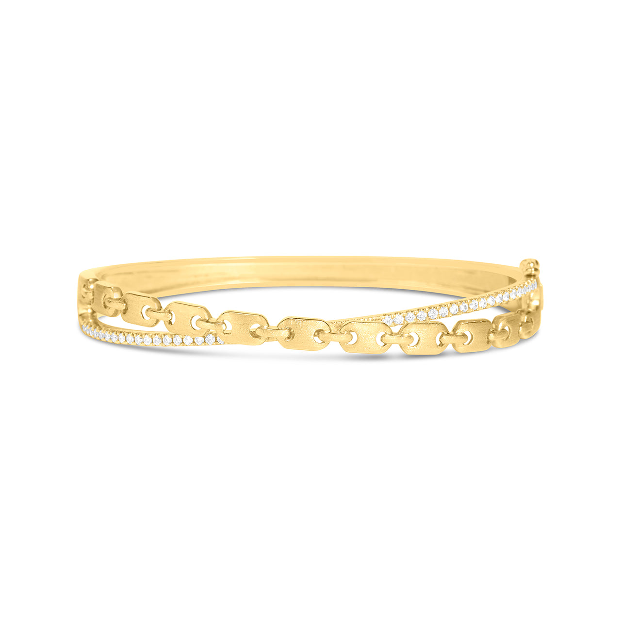 Diamond Link X Bangle