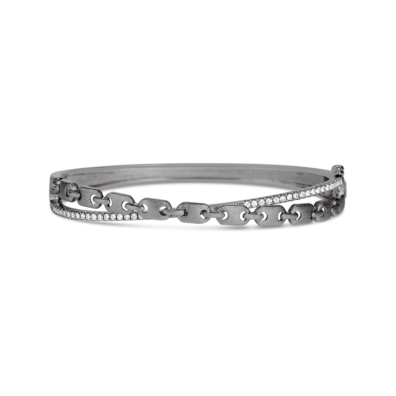 Diamond Link X Bangle