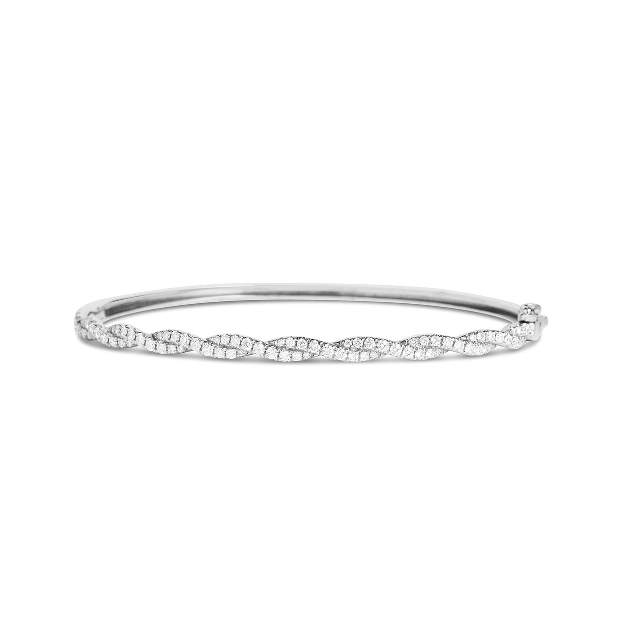 Diamond Twist Bangle