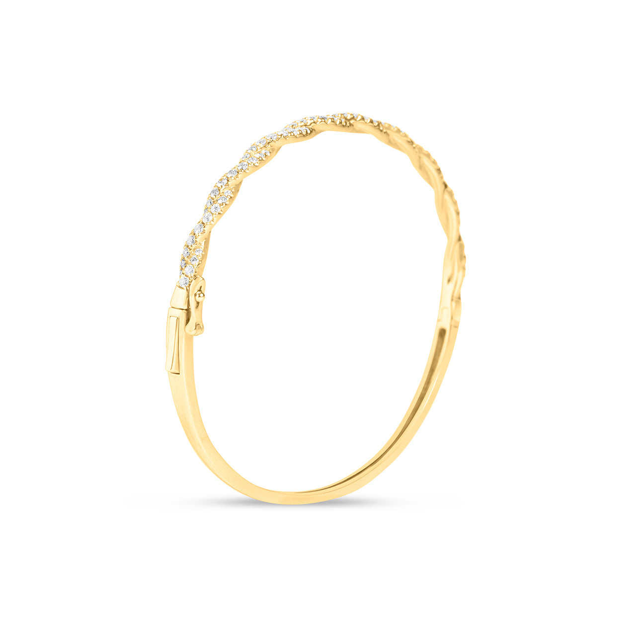 Diamond Twist Bangle