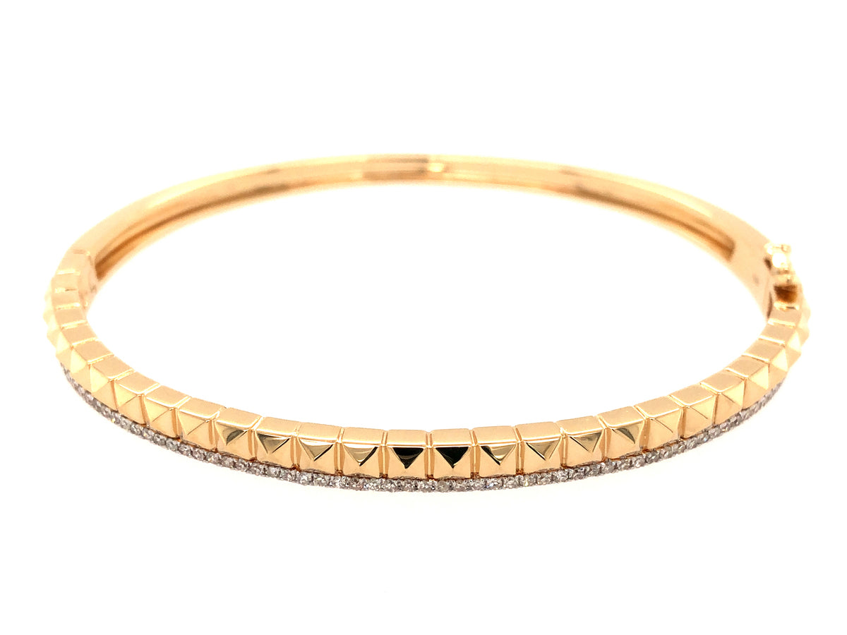 DIAMOND PYRAMID BANGLE