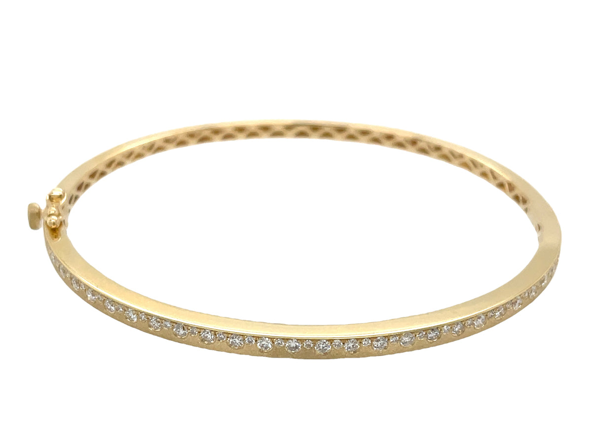 Diamond Offset Bangle