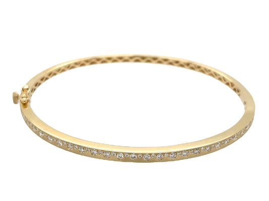 Diamond Offset Bangle