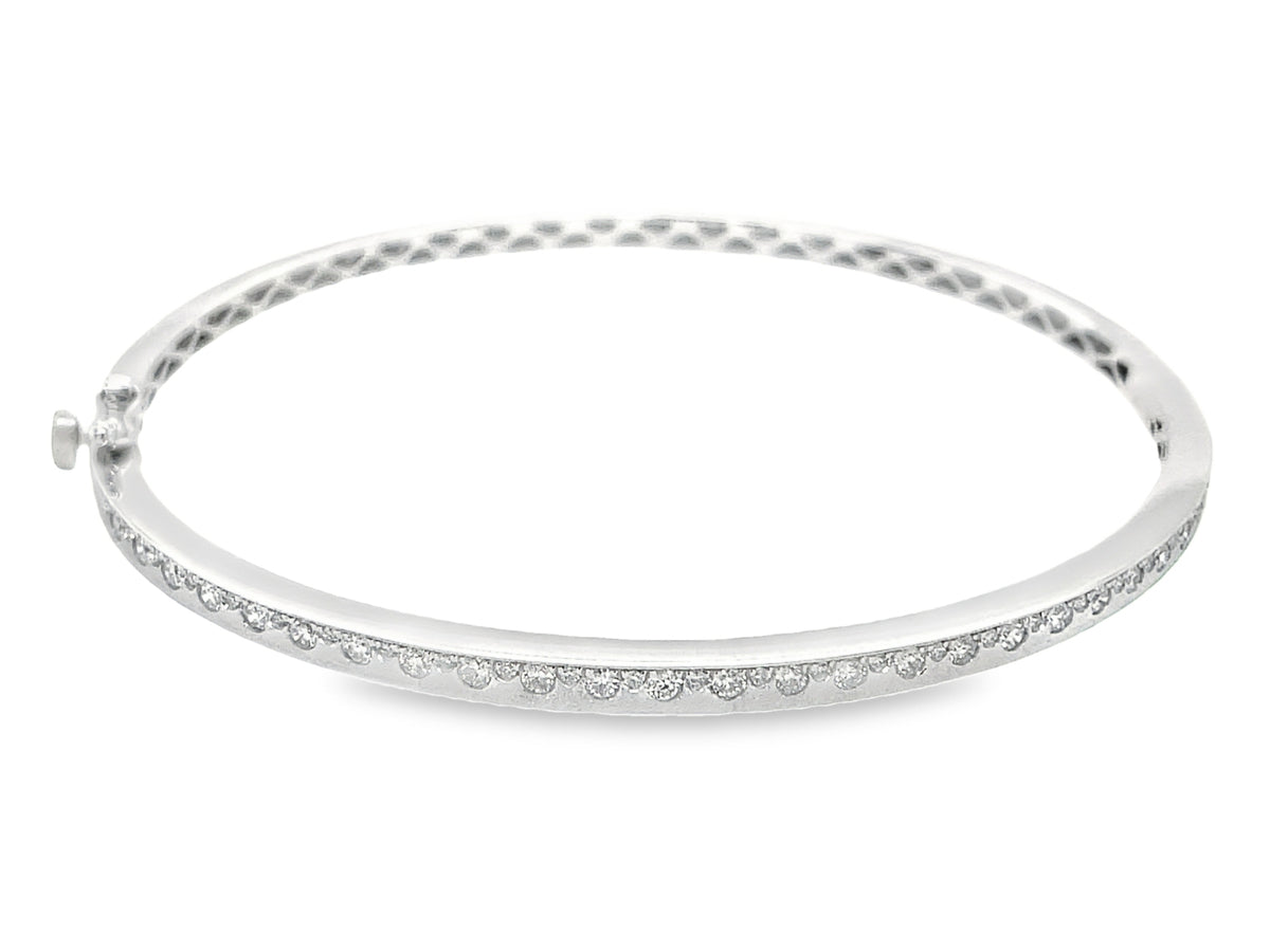 Diamond Offset Bangle