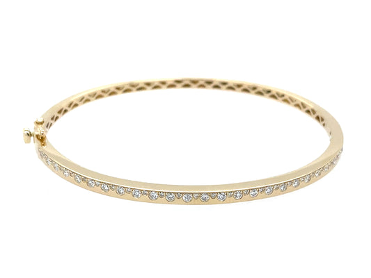 Diamond Offset Bangle, 2.75mm