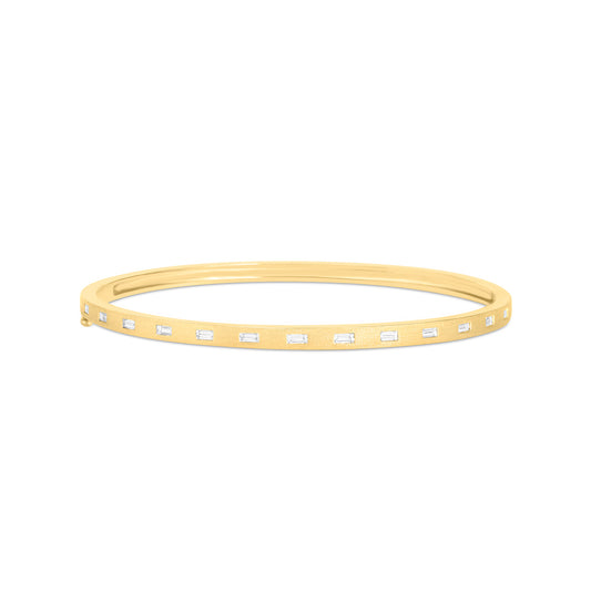 Diamond Baguette Flush Bangle
