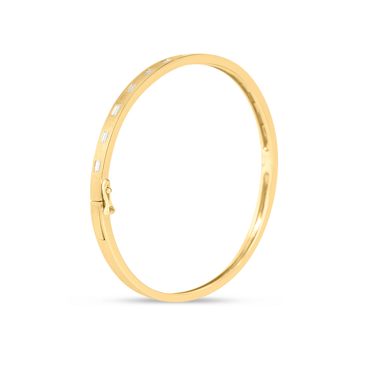 Diamond Baguette Flush Bangle