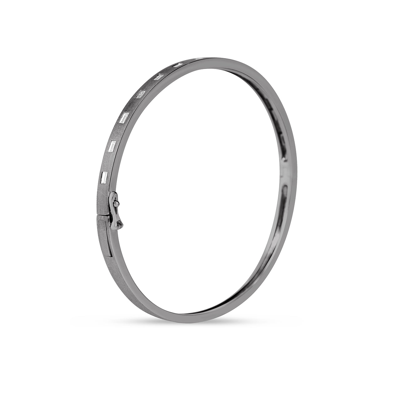Diamond Baguette Flush Bangle