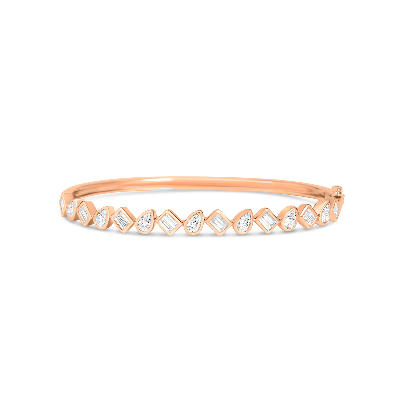 Diamond Pivoting Bezel Bangle