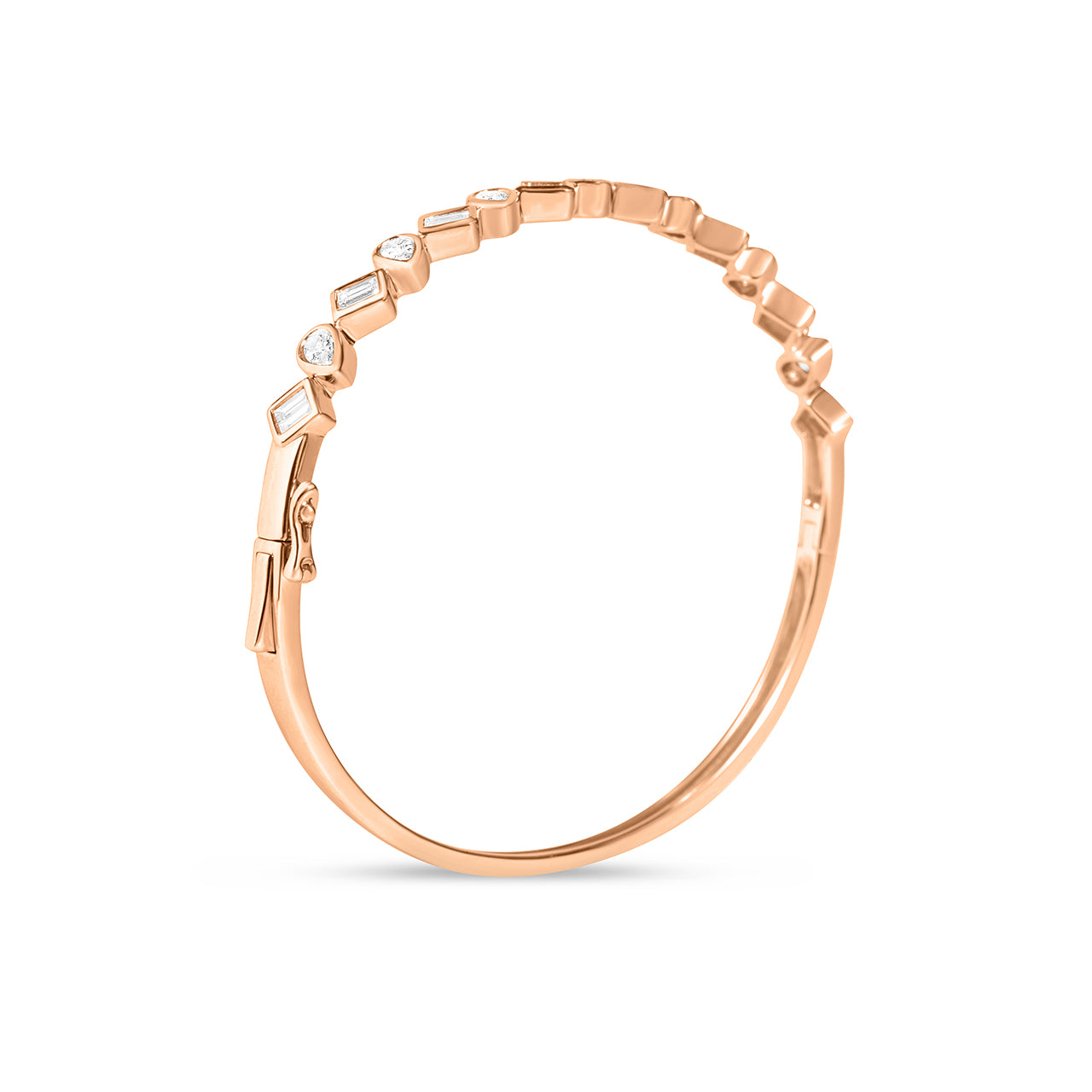 Diamond Pivoting Bezel Bangle