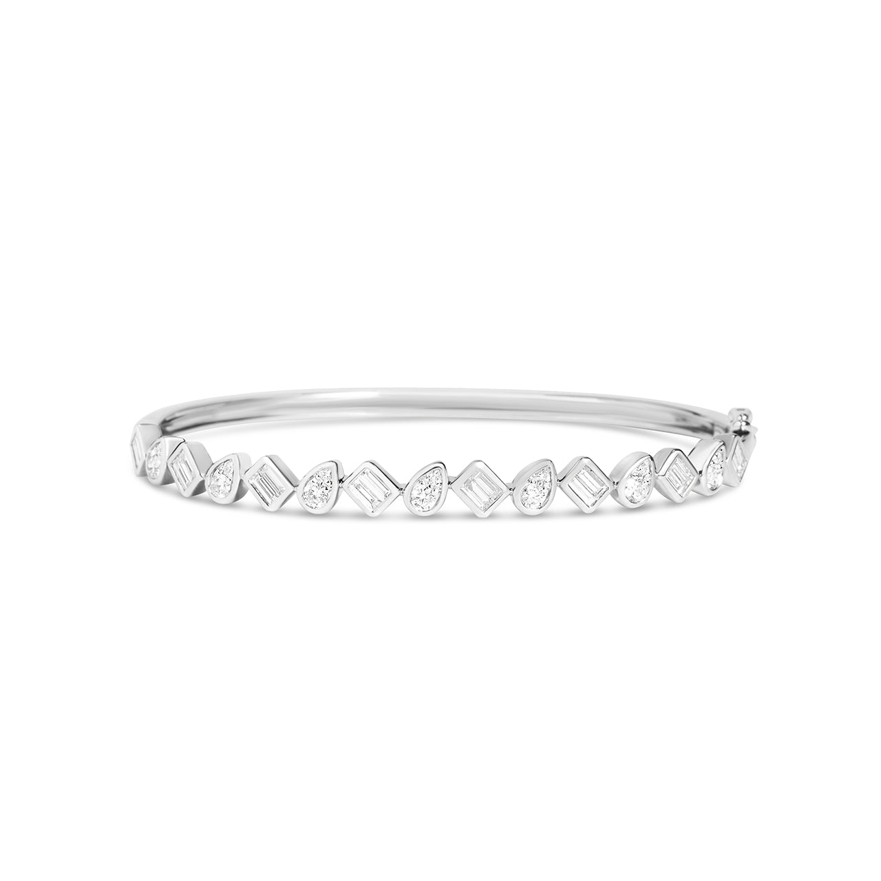 Diamond Pivoting Bezel Bangle