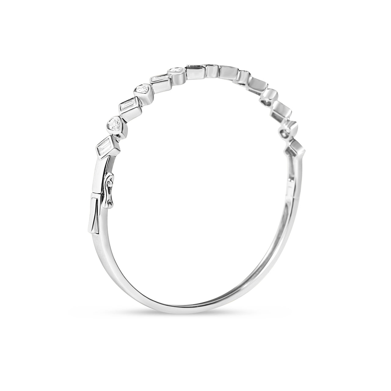 Diamond Pivoting Bezel Bangle