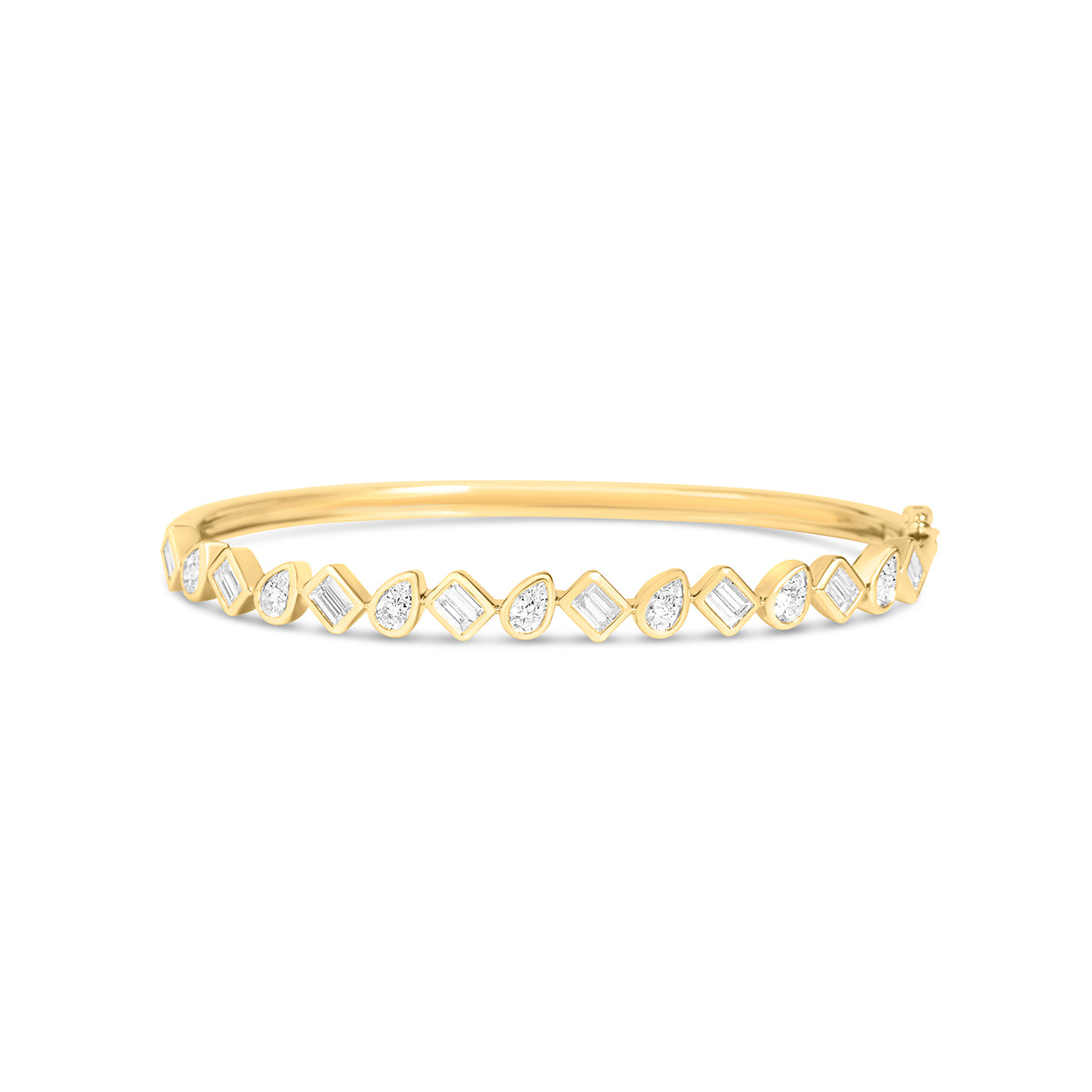 Diamond Pivoting Bezel Bangle