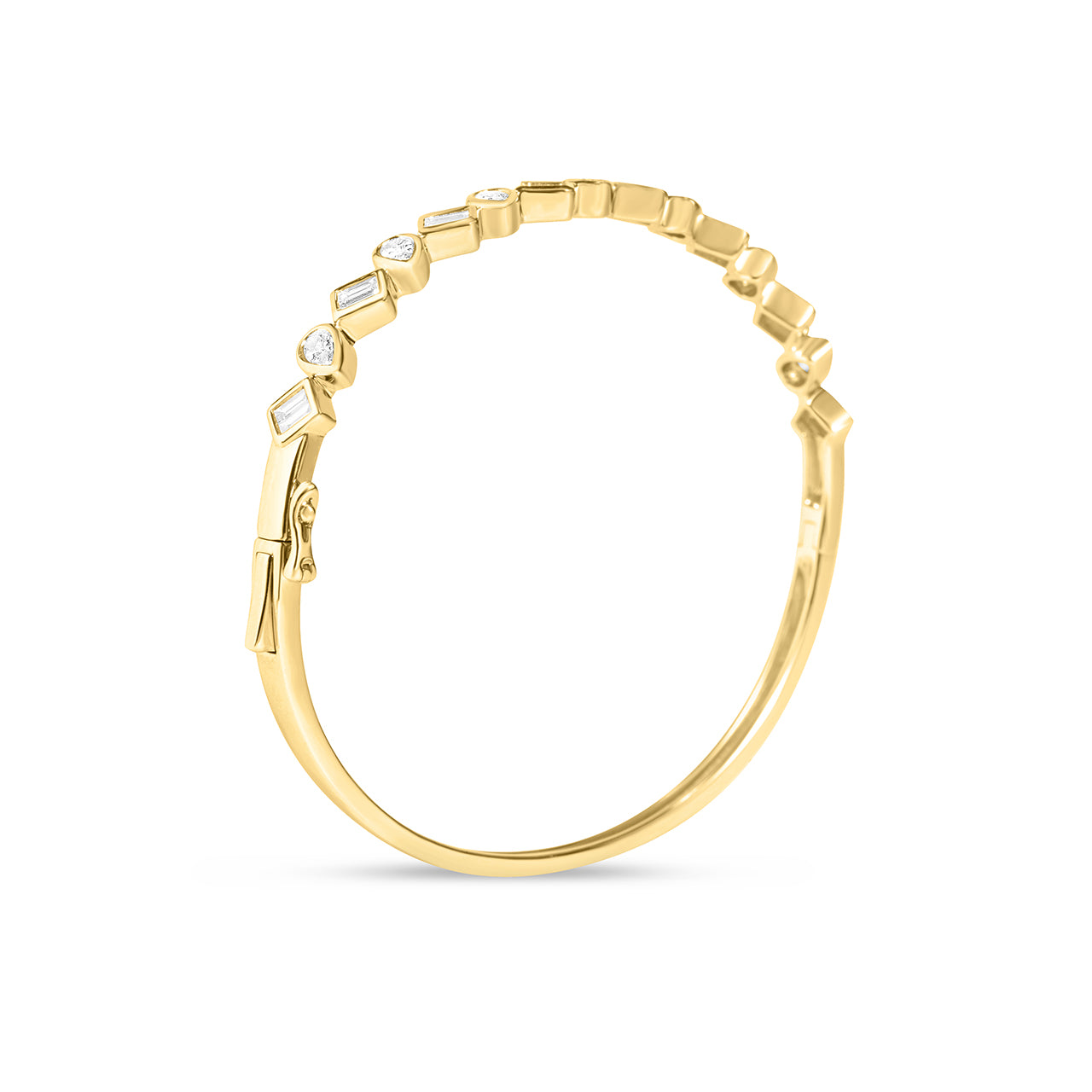 Diamond Pivoting Bezel Bangle