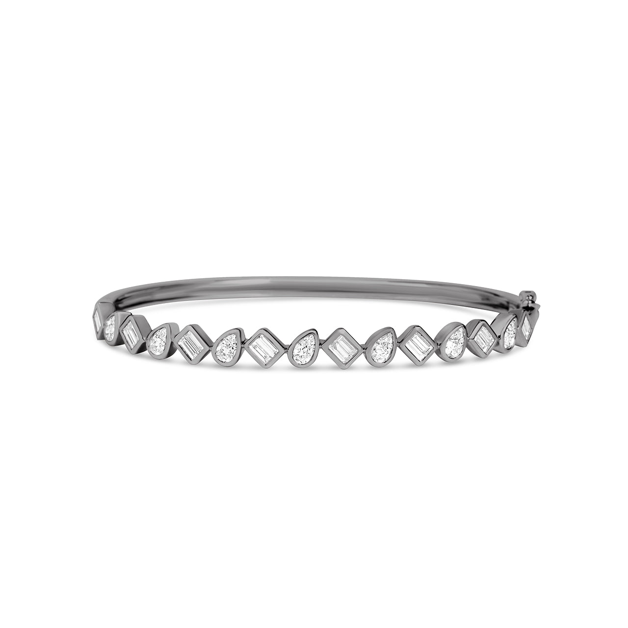 Diamond Pivoting Bezel Bangle