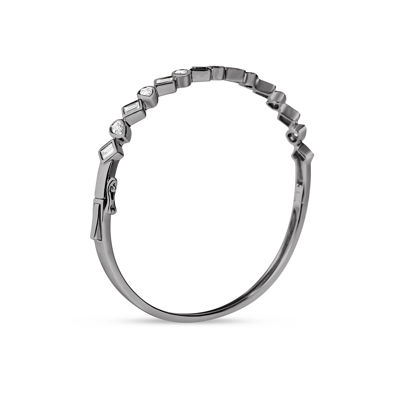 Diamond Pivoting Bezel Bangle