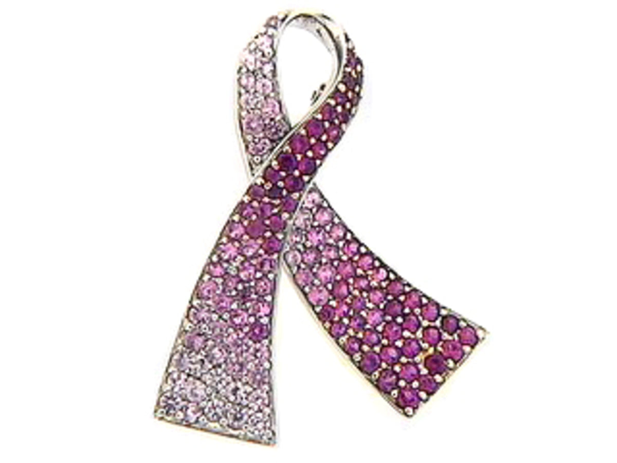 PINK SAPPHIRE BROACH
