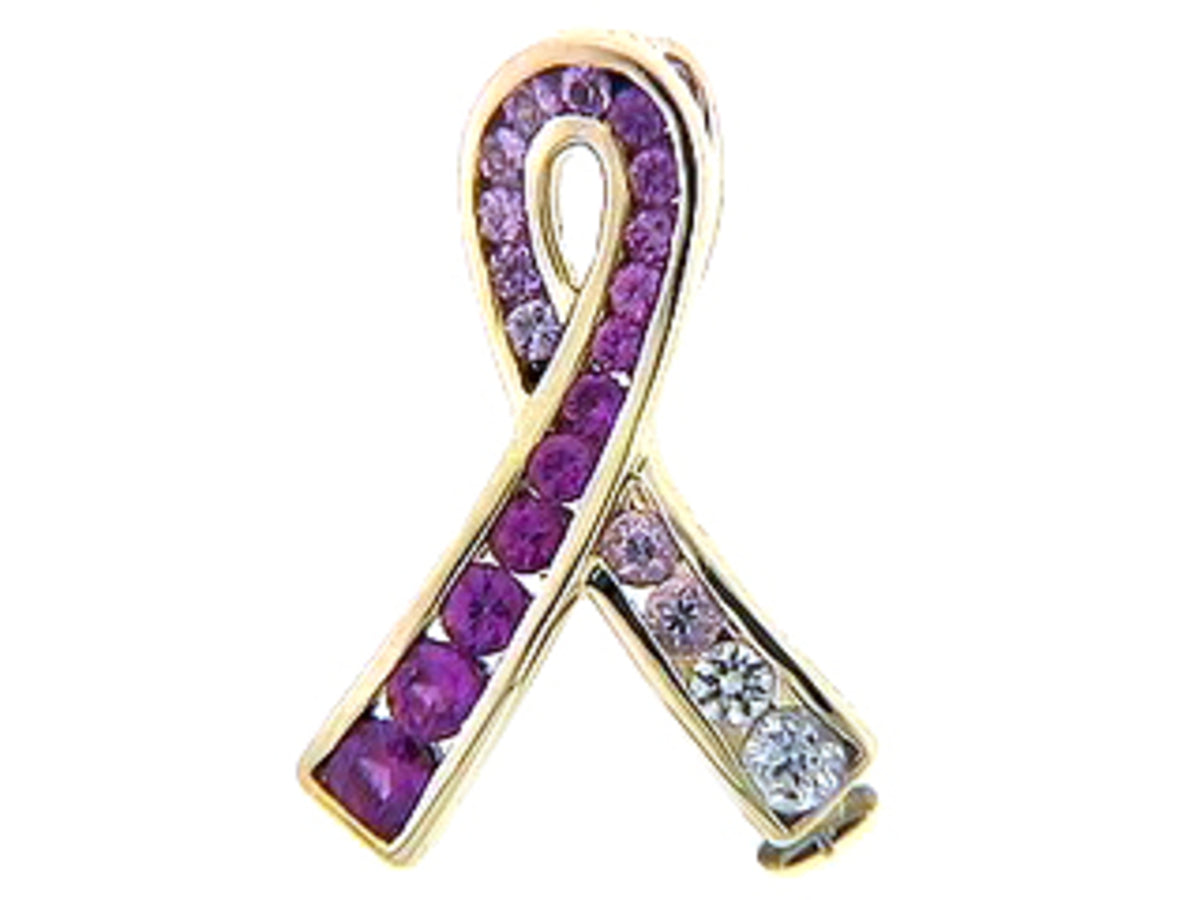 PINK SAPPHIRE BROACH