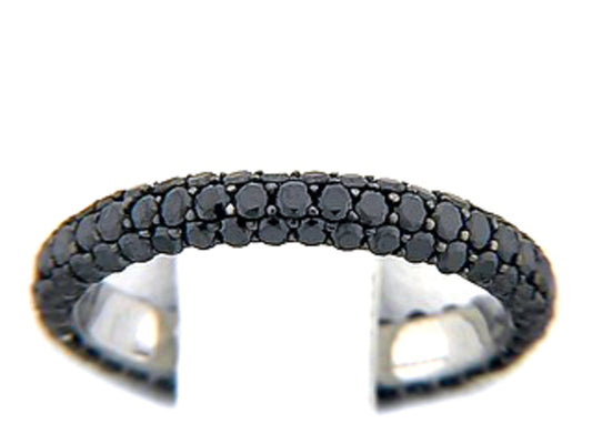 BLACK DIAMOND RING, 14KW (R/H)