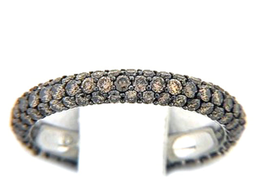 BROWN DIAMOND RING, 14KW (N)