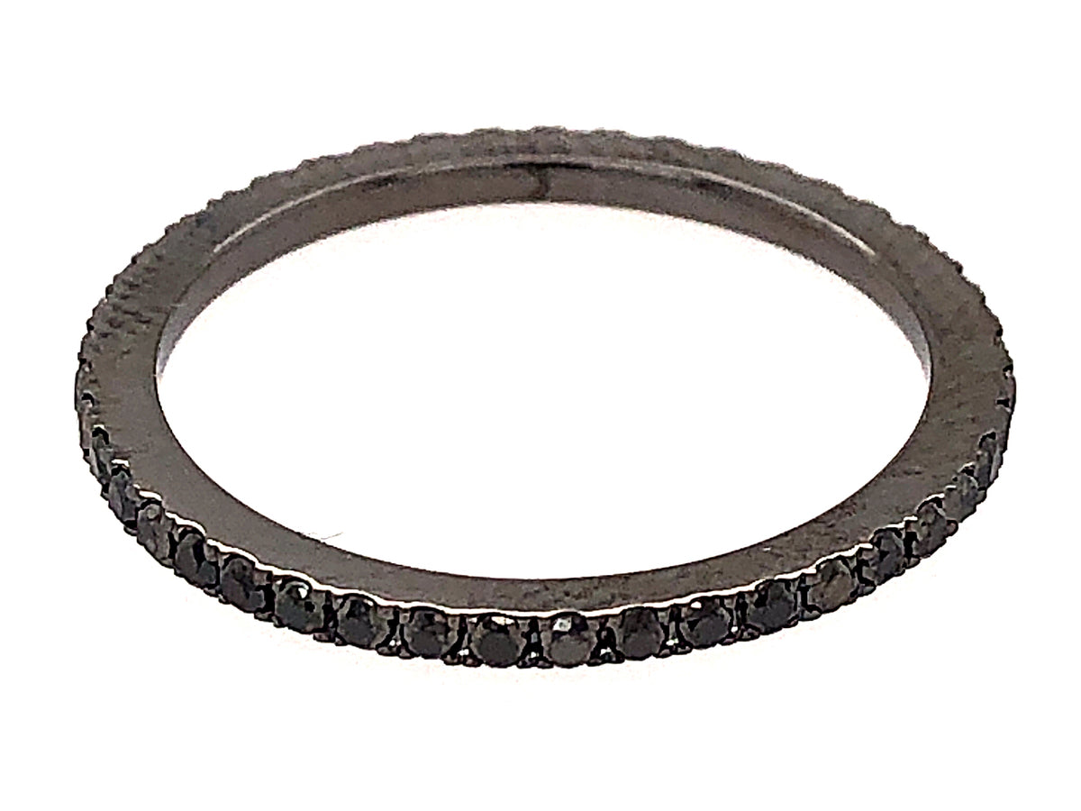 BLACK DIAMOND 1 ROW ETERNITY RING