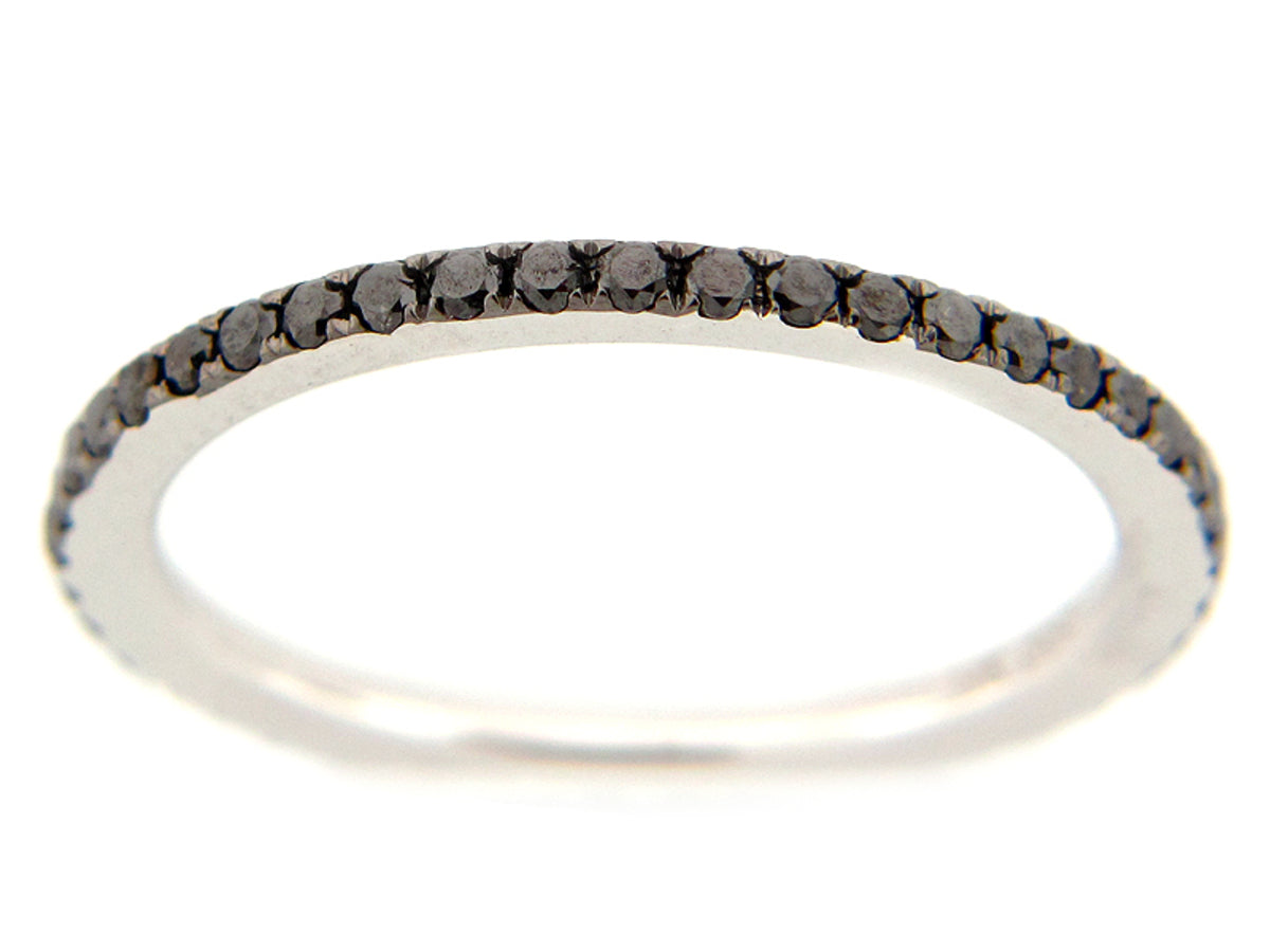 BLACK DIAMOND 1 ROW ETERNITY RING