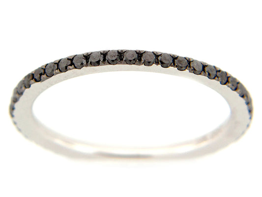 BLACK DIAMOND 1 ROW ETERNITY RING