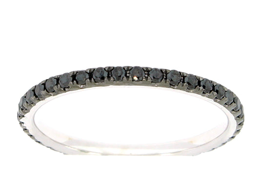 BLACK DIAMOND RING, 14KW (R/H)