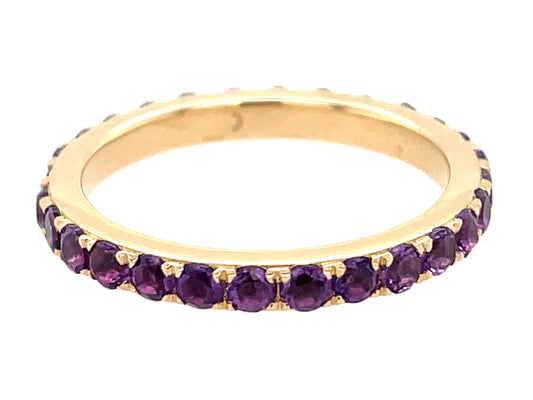 AMETHYST ETERNITY RING