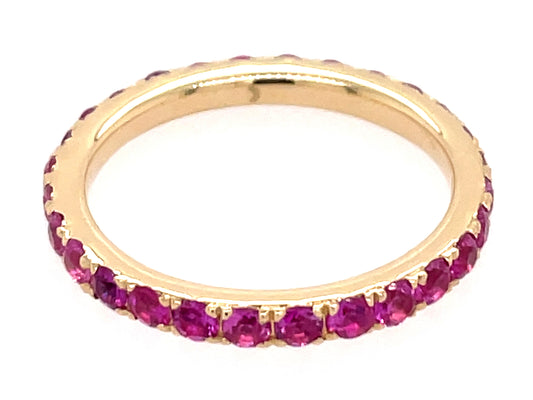 PINK SAPPHIRE ETERNITY RING
