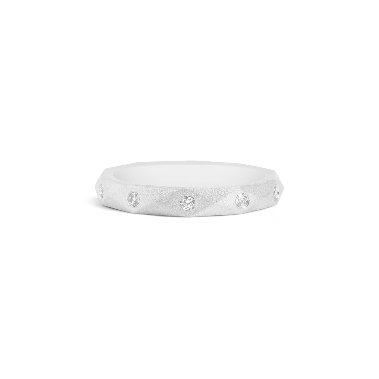 Diamond Geometric Eternity Band