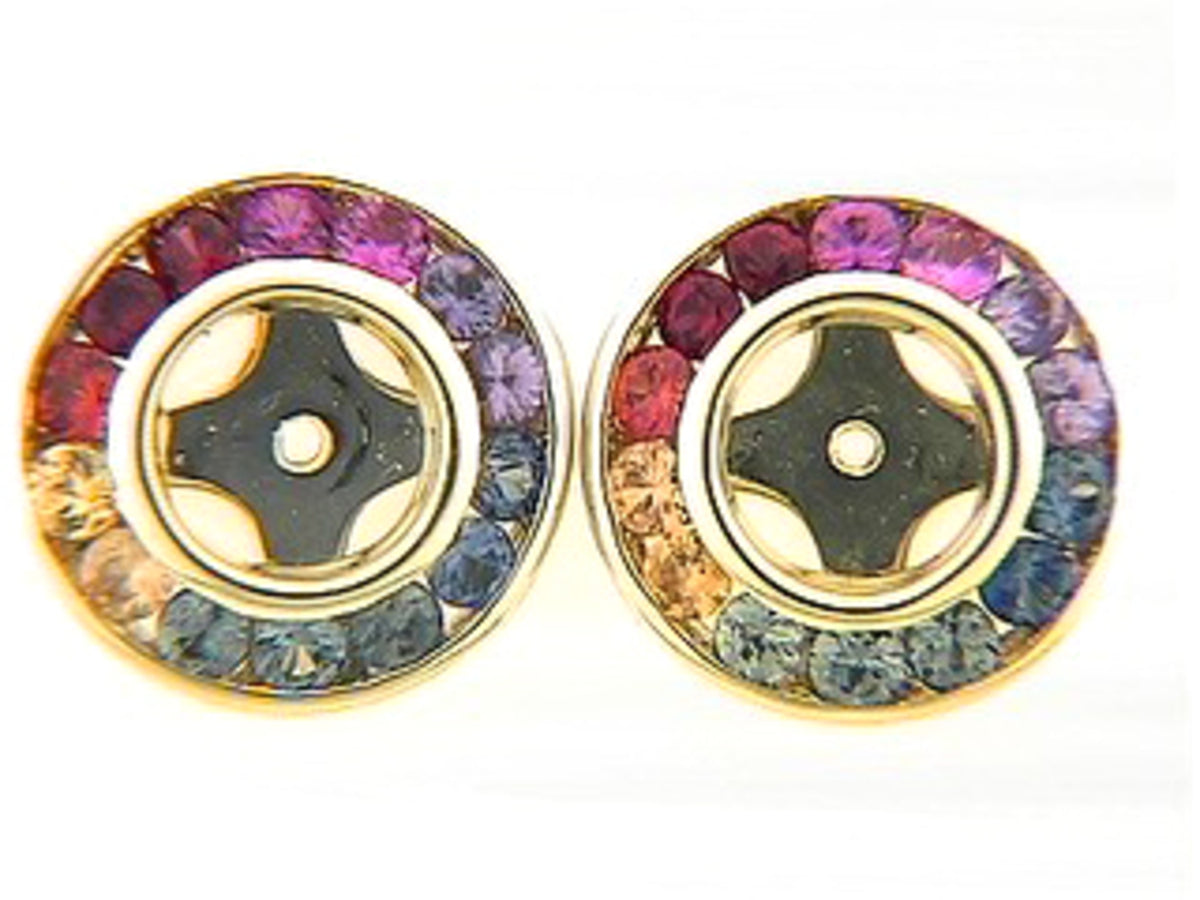 RAINBOW SAPPHIRE EARRING JACKET