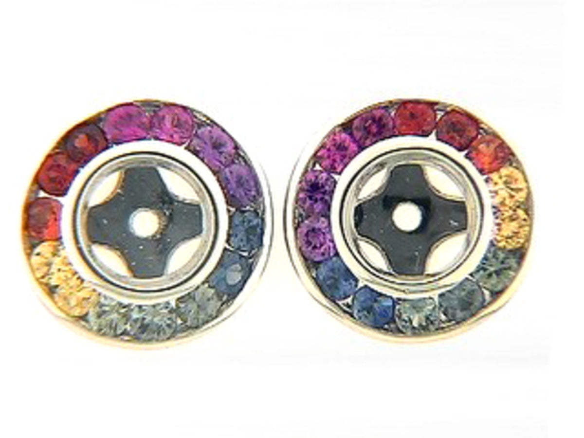 RAINBOW SAPPHIRE EARRING JACKET