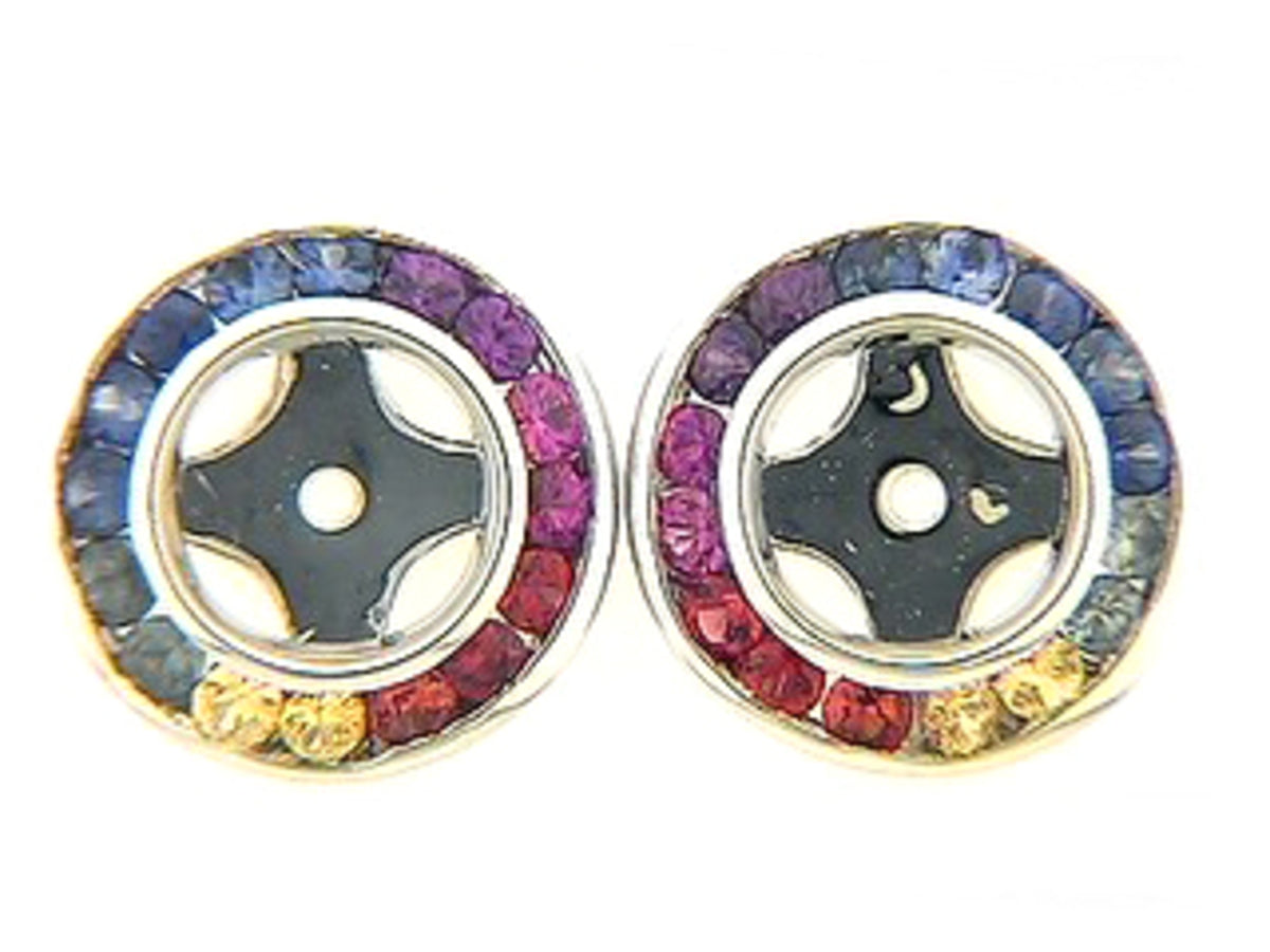 RAINBOW SAPPHIRE EARRING JACKET