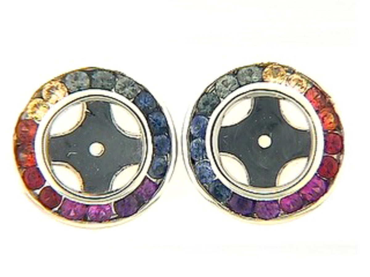 RAINBOW SAPPHIRE EARRING JACKET