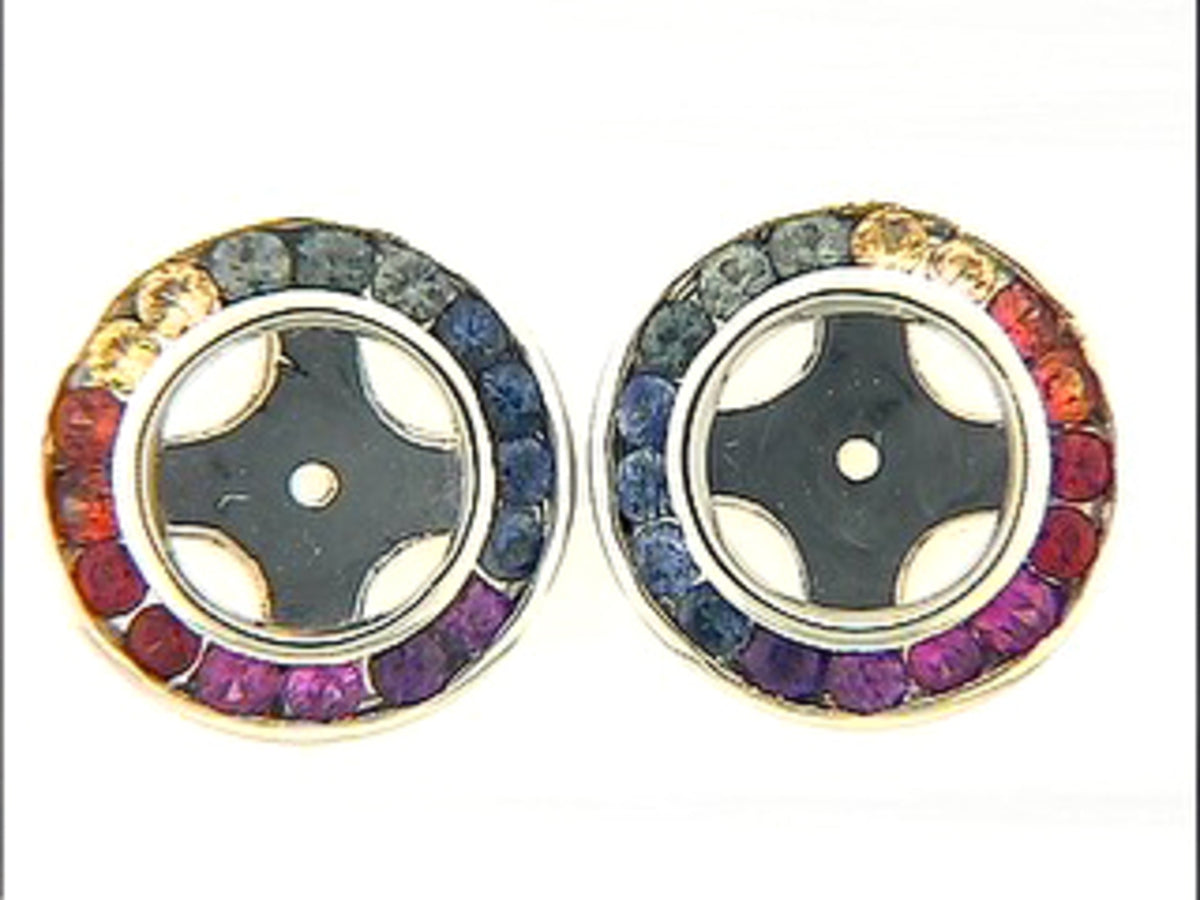 RAINBOW SAPPHIRE EARRING JACKET