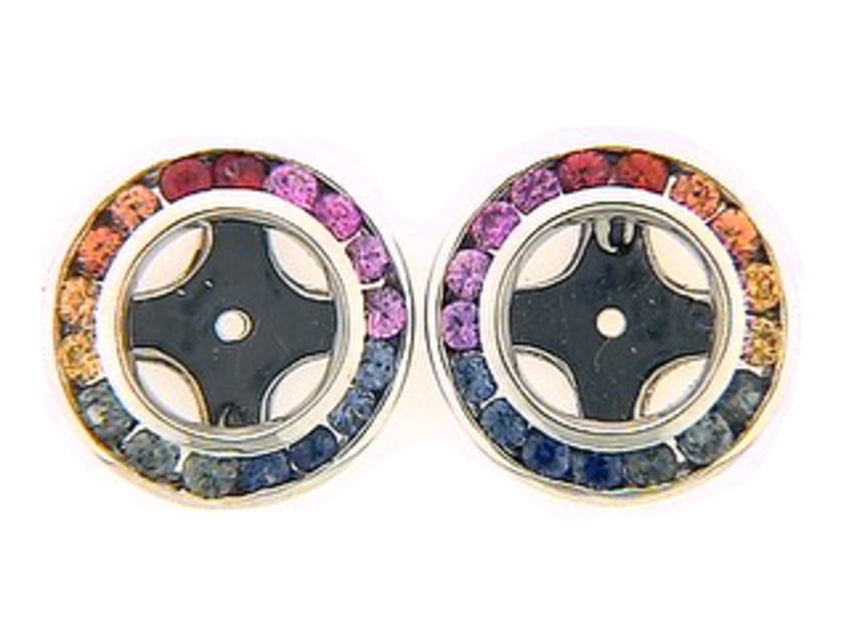 RAINBOW SAPPHIRE EARRING JACKET