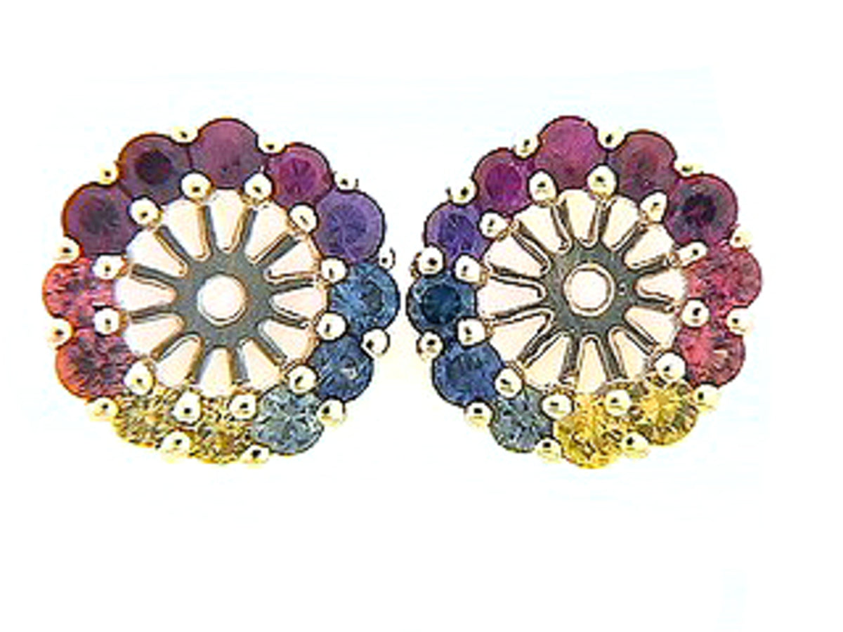 RAINBOW SAPPHIRE EARRING JACKET