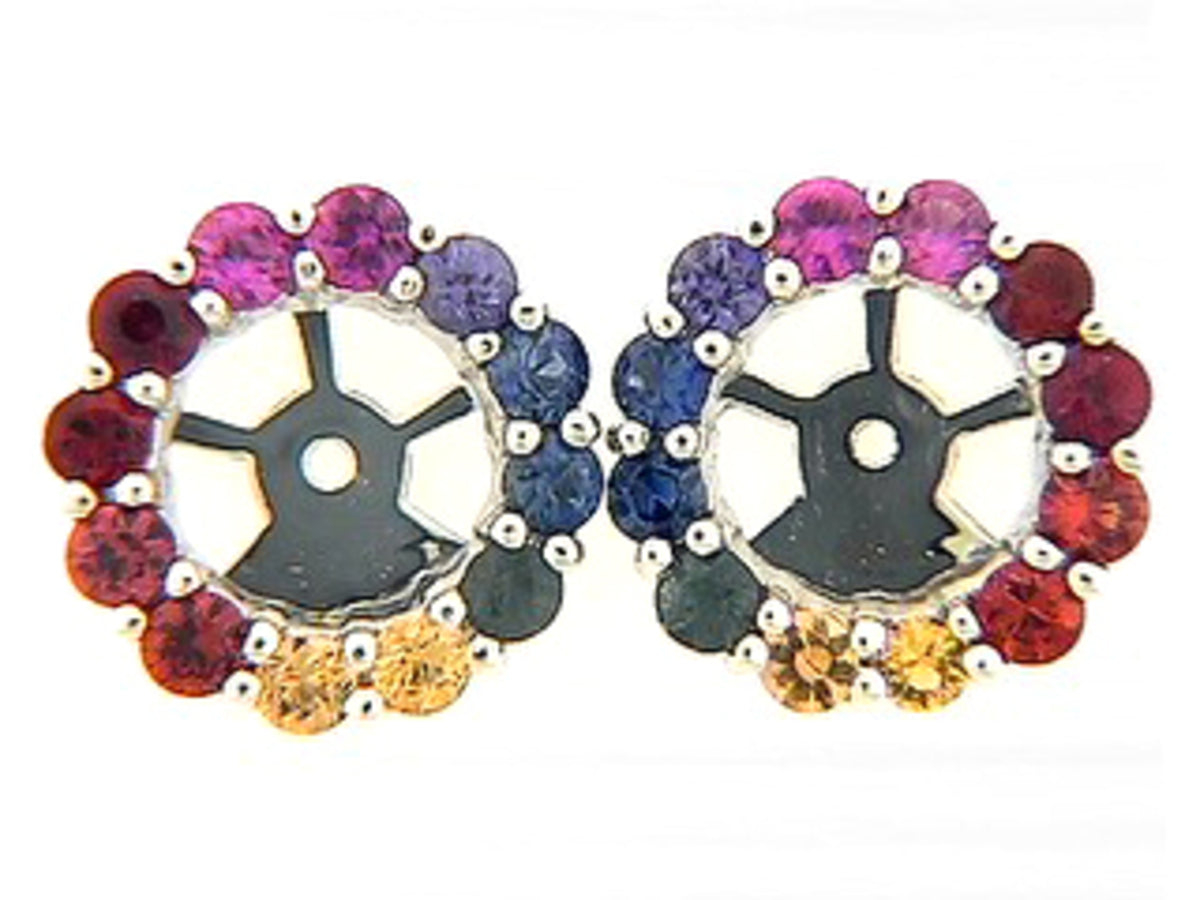 RAINBOW SAPPHIRE EARRING JACKET