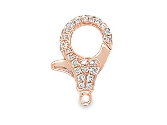 BROWN DIAMOND LOBSTER CLASP